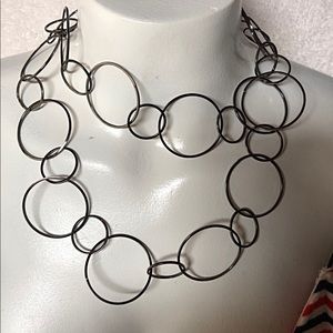 Blackened Metal Circles Chain